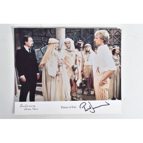 202 - A COLLECTION OF SIGNED PHOTOGRAPHS FROM THE TV SERIES DR WHO,  to include 3 framed signed photograph... 