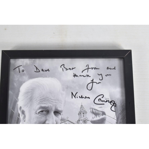 203 - ELEVEN FRAMED SIGNED PHOTOGRAPHS OF VARIOUS ACTORS, the actors are mainly British TV and Film stars,... 