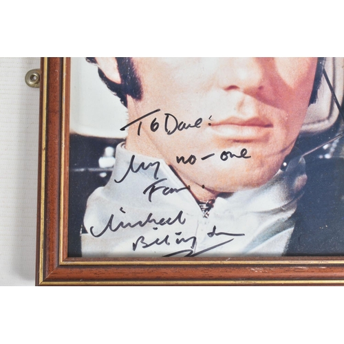 203 - ELEVEN FRAMED SIGNED PHOTOGRAPHS OF VARIOUS ACTORS, the actors are mainly British TV and Film stars,... 