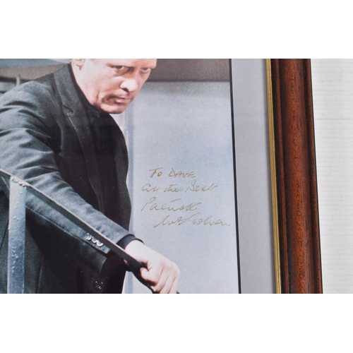 203 - ELEVEN FRAMED SIGNED PHOTOGRAPHS OF VARIOUS ACTORS, the actors are mainly British TV and Film stars,... 