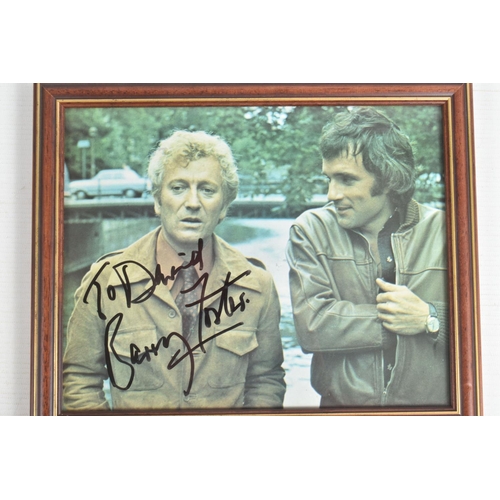 203 - ELEVEN FRAMED SIGNED PHOTOGRAPHS OF VARIOUS ACTORS, the actors are mainly British TV and Film stars,... 