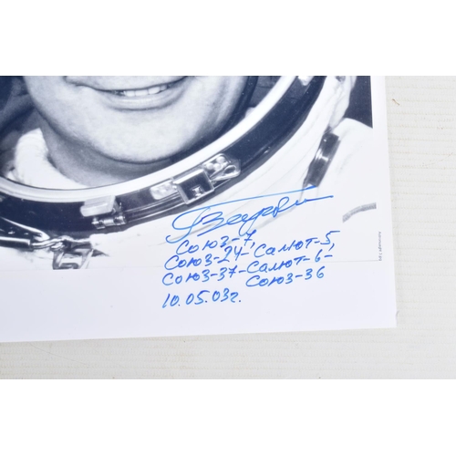 204 - A COLLECTION OF SIGNED PHOTOGRAPHS WITH ASTRONAUT AND COSMONAUT INTEREST, to include 3 Russian cosmo... 