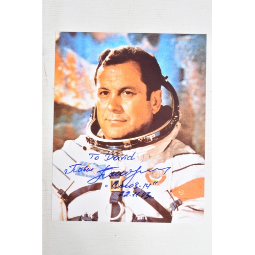 204 - A COLLECTION OF SIGNED PHOTOGRAPHS WITH ASTRONAUT AND COSMONAUT INTEREST, to include 3 Russian cosmo... 