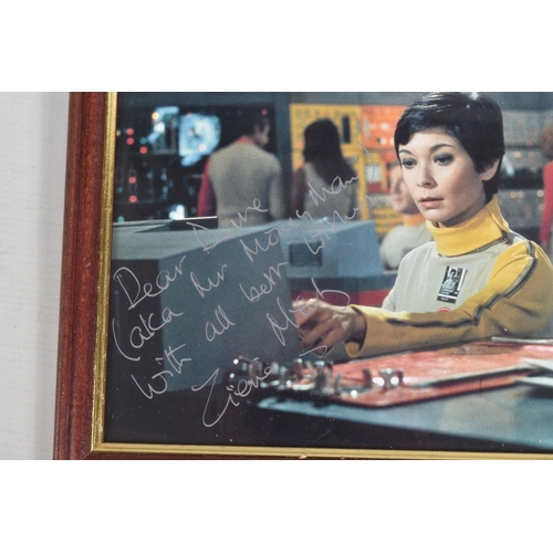 207 - A COLLECTION OF SIGNED PHOTOGRAPHS FROM THE CAST OF STAR TREK, nine framed photographs along with va... 