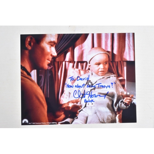 207 - A COLLECTION OF SIGNED PHOTOGRAPHS FROM THE CAST OF STAR TREK, nine framed photographs along with va... 