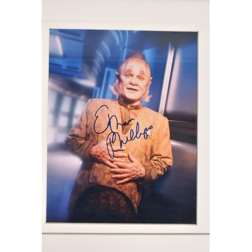 207 - A COLLECTION OF SIGNED PHOTOGRAPHS FROM THE CAST OF STAR TREK, nine framed photographs along with va... 