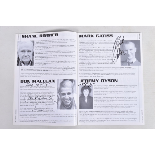 215 - THREE OF THE CULT TV MAGAZINE 'THE ORIGINAL MAGAZINE' EACH FILLED WITH AUTOGRAPHED PHOTOS OF THE FEA... 