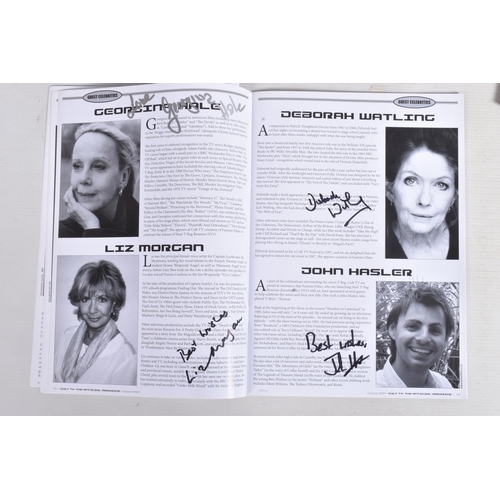 215 - THREE OF THE CULT TV MAGAZINE 'THE ORIGINAL MAGAZINE' EACH FILLED WITH AUTOGRAPHED PHOTOS OF THE FEA... 