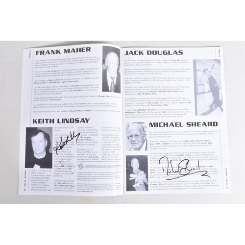 216 - THREE OF THE CULT TV MAGAZINE 'THE ORIGINAL MAGAZINE' EACH FILLED WITH AUTOGRAPHED PHOTOS OF THE FEA... 