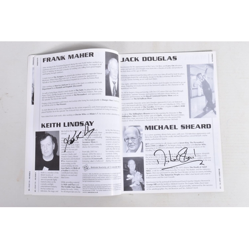 218 - THREE OF THE CULT TV MAGAZINE 'THE ORIGINAL MAGAZINE' EACH FILLED WITH AUTOGRAPHED PHOTOS OF THE FEA... 