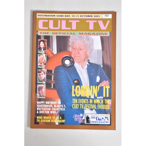 218 - THREE OF THE CULT TV MAGAZINE 'THE ORIGINAL MAGAZINE' EACH FILLED WITH AUTOGRAPHED PHOTOS OF THE FEA... 