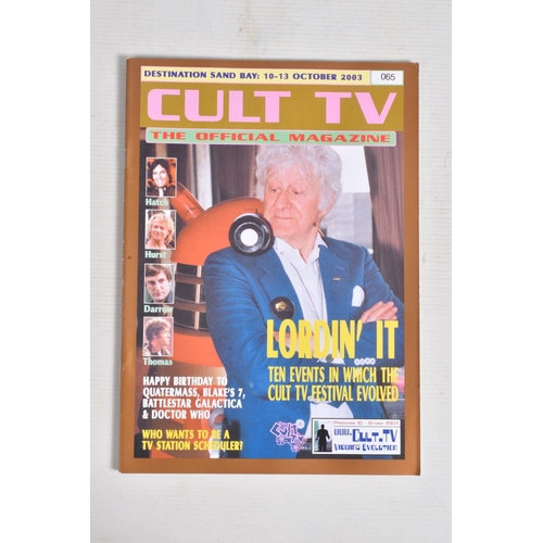 219 - FOUR OF THE CULT TV MAGAZINE 'THE ORIGINAL MAGAZINE' Programme 10, October 2003 Destination Sand Bay... 