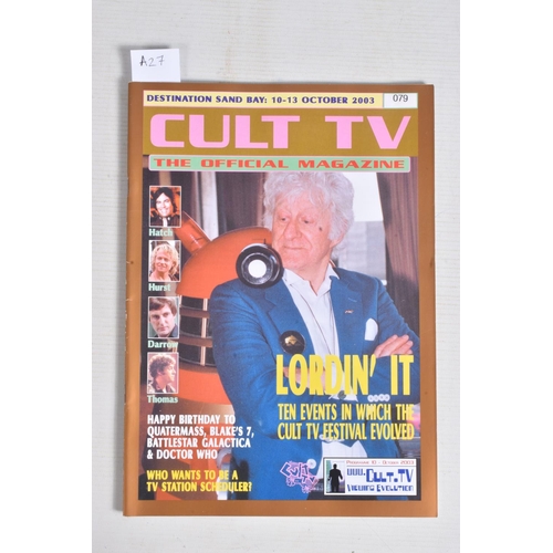 219 - FOUR OF THE CULT TV MAGAZINE 'THE ORIGINAL MAGAZINE' Programme 10, October 2003 Destination Sand Bay... 