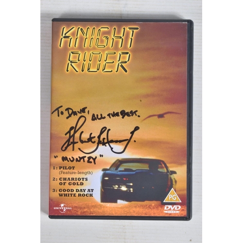 220 - A COLLECTION OF SIGNED CDs AND DVDs, to include three CDs which are signed by Casey Biggs and Vaughn... 