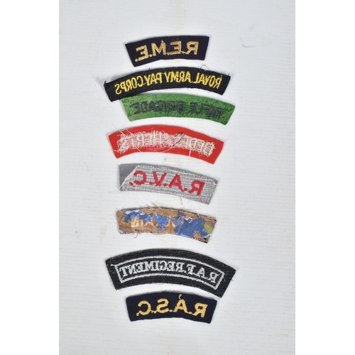 248 - ACCUMULATION OF WW2 ERA & BEYOND MILITARY SHOULDER REGIMENT PATCHES, 22 in number to inc Coldstream ... 