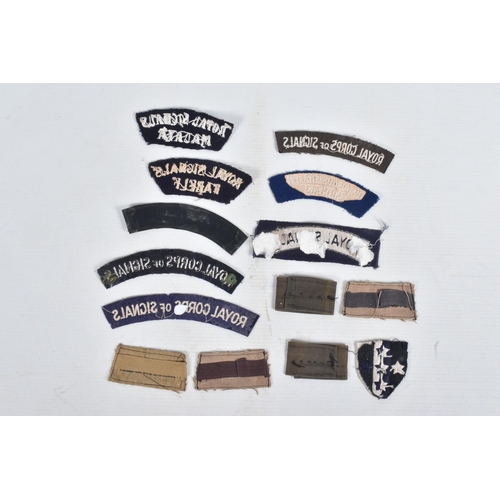 251 - SELECTION OF ROYAL SIGNALS INSIGNIA TO INCLUDE, Far East Land forces(rare) Royal Signals Malaya, Roy... 