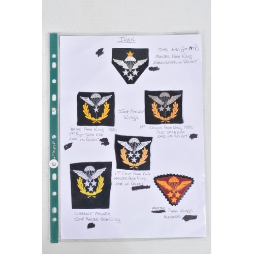 256 - A SMALL ACCUMULATION OF SPECIALIST ARMED FORCES INSIGNIA FROM VARIOUS WORLDWIDE COUNTRIES, to includ... 