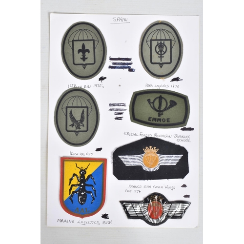 256 - A SMALL ACCUMULATION OF SPECIALIST ARMED FORCES INSIGNIA FROM VARIOUS WORLDWIDE COUNTRIES, to includ... 