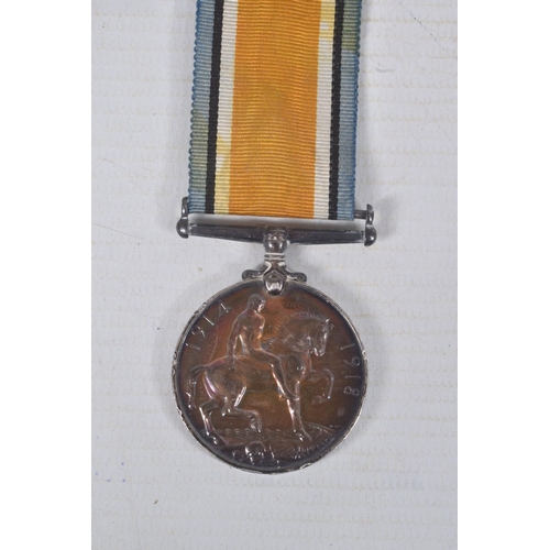 272 - A PAIR OF WWI MEDALS NAMED TO PRIVATE T.W. BLOODWORTH ADN AN ICE BUCKET, the medals are mounted for ... 