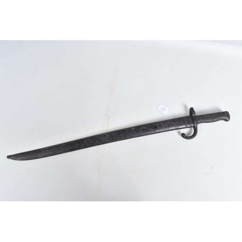 275 - A 19th CENTURY FRENCH RIFLE BAYONET, the top of the blade is inscribed Etienne indicating it was mad... 