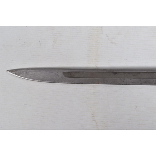 277 - A 1917 DATED REMINGTON UNITED STATES ARMY RIFLE BAYONET, the grip and blade are in good condition an... 