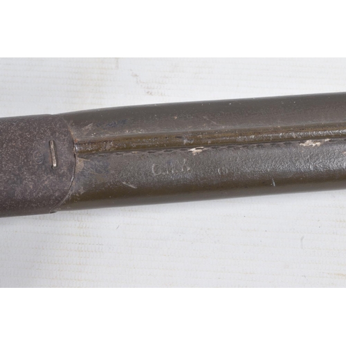 277 - A 1917 DATED REMINGTON UNITED STATES ARMY RIFLE BAYONET, the grip and blade are in good condition an... 