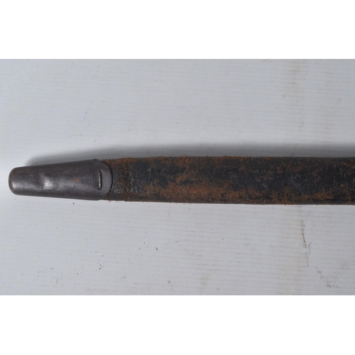 278 - A 1907 PATTERN RIFLE BAYONET FOR USE WITH A LEE ENFIELD RIFLE, the blade is clearly stamped and it c... 