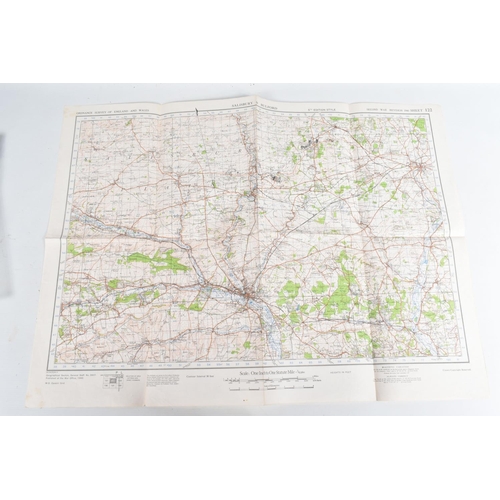 282 - A COLLECTION OF WWII ERA ORDANENCE SURVEY MAPS, the maps cover certain areas of England including Th... 