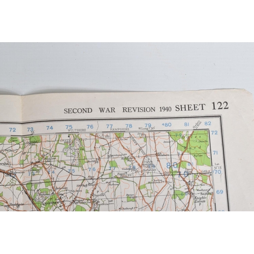 282 - A COLLECTION OF WWII ERA ORDANENCE SURVEY MAPS, the maps cover certain areas of England including Th... 