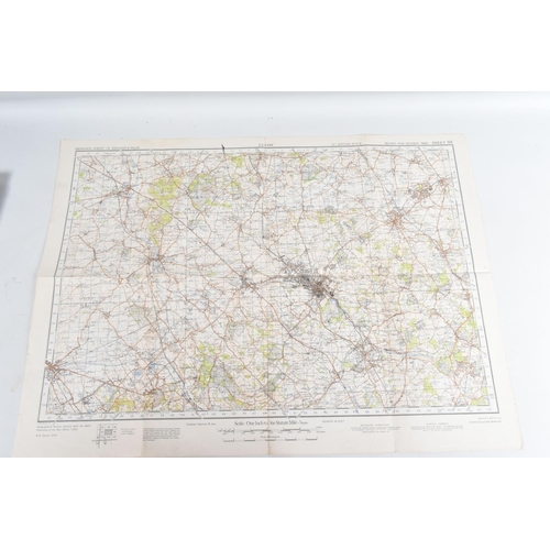 282 - A COLLECTION OF WWII ERA ORDANENCE SURVEY MAPS, the maps cover certain areas of England including Th... 