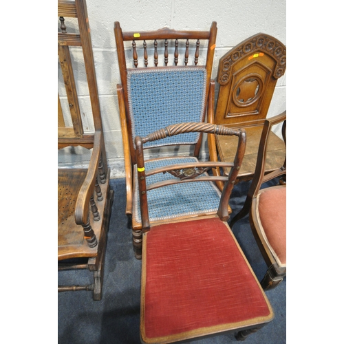 240 - A SELECTION OF CHAIRS, varying in shape, style, size timbers, etc, condition report: all ideal for r... 