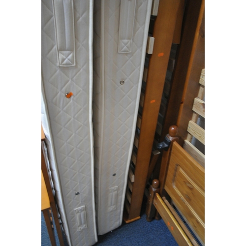 262 - A PAIR OF REYLON SINGLE MATTRESSES, with a guest bed, condition report: general signs of usage