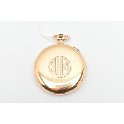 508 - TWO SMALL OPEN FACE POCKET WATCHES WITH CASES, the first a 9ct gold open face, manual wind pocket wa... 