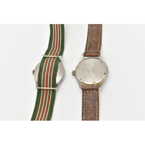 514 - TWO GENTS WRISTWATCHES, to include a manual wind 'Encar Sport', with round silvered dial, Arabic num... 