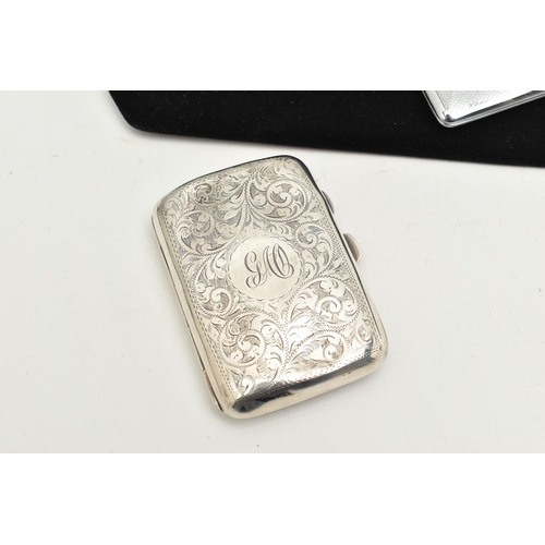 531 - THREE CIGARETTE CASES, to include a MAPPIN & WEBB silver case hallmarked 925 grade silver Birmingham... 