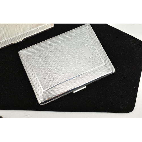 531 - THREE CIGARETTE CASES, to include a MAPPIN & WEBB silver case hallmarked 925 grade silver Birmingham... 