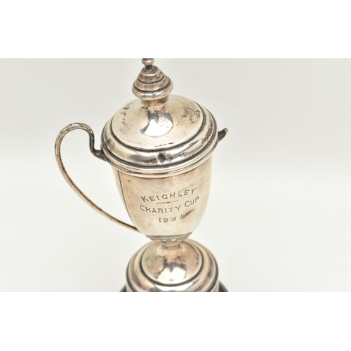 538 - A SILVER TROPHY, AF, approximate height 150mm, hallmarked Birmingham, approximate gross weight 90 gr... 