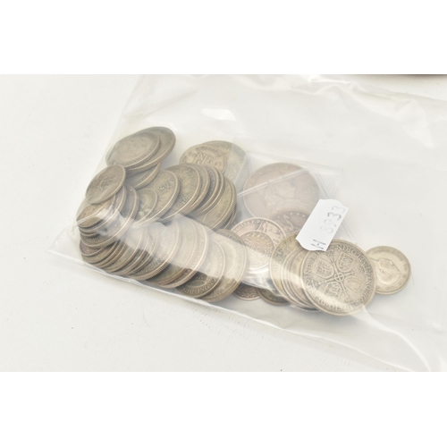 564 - A BAG AND PLASTIC BOX OF MIXED WORLD COINS, to include over 350 grams of mixed Silver content coins ... 