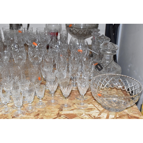 756 - A LARGE QUANTITY OF ASSORTED CRYSTAL CUT GLASSWARE to include a quantity of Richardsons aperitif gla... 