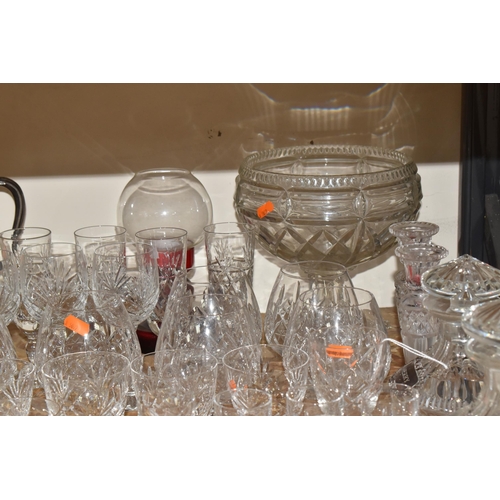 756 - A LARGE QUANTITY OF ASSORTED CRYSTAL CUT GLASSWARE to include a quantity of Richardsons aperitif gla... 