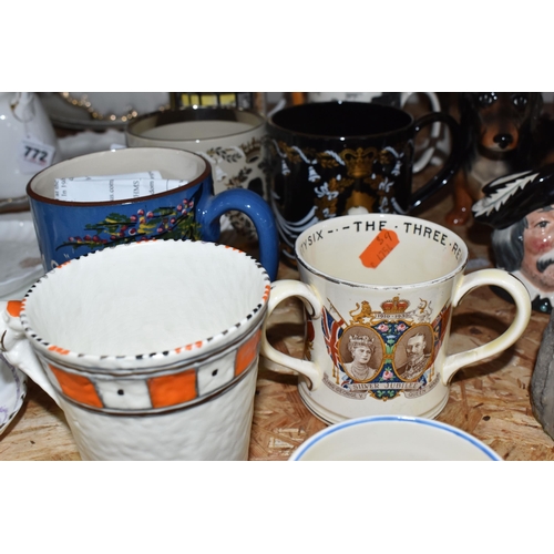 771 - A COLLECTION OF ROYAL COMMEMORATIVE MUGS AND SIMILAR, comprising two 1937 Coronation of King George ... 