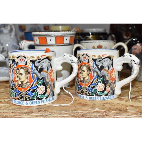 771 - A COLLECTION OF ROYAL COMMEMORATIVE MUGS AND SIMILAR, comprising two 1937 Coronation of King George ... 