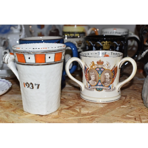 771 - A COLLECTION OF ROYAL COMMEMORATIVE MUGS AND SIMILAR, comprising two 1937 Coronation of King George ... 