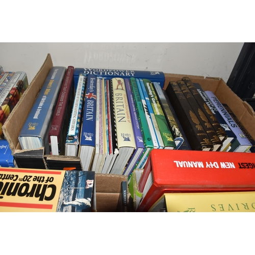 776 - SIX BOXES AND LOOSE BOOKS, L.P RECORDS AND VIDEO CASSETTES, approximately thirty L.P records, artist... 