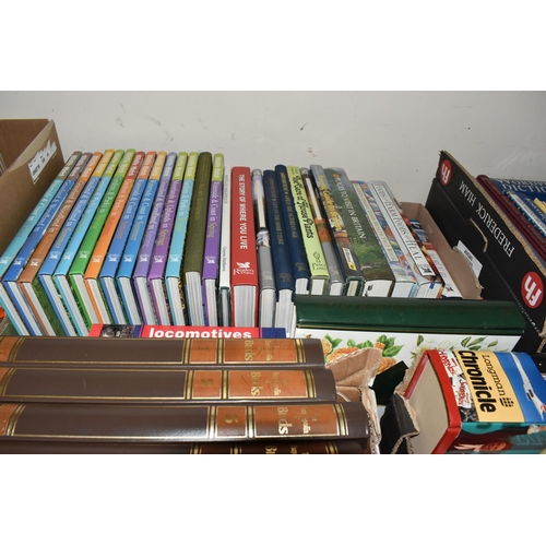 776 - SIX BOXES AND LOOSE BOOKS, L.P RECORDS AND VIDEO CASSETTES, approximately thirty L.P records, artist... 