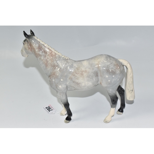 792 - A BESWICK GREY ROAN HUNTER, model no H260, height 19.5cm (1) (Condition Report: appears in good cond... 