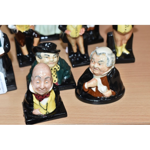 812 - TEN ROYAL DOULTON 'CHARLES DICKENS' FIGURES AND BUSTS, comprising figures of Charles Dickens, two x ... 