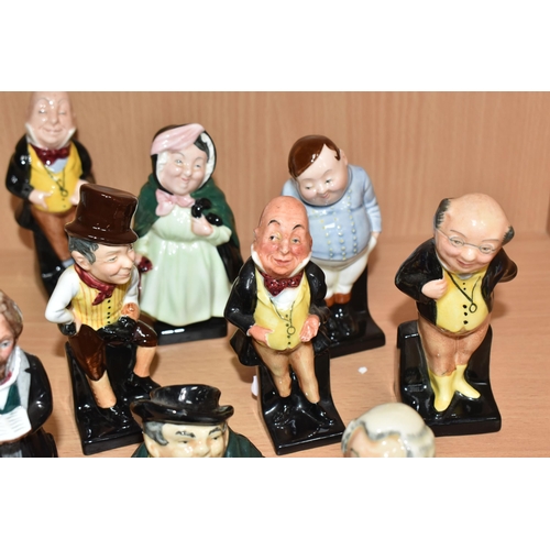 812 - TEN ROYAL DOULTON 'CHARLES DICKENS' FIGURES AND BUSTS, comprising figures of Charles Dickens, two x ... 