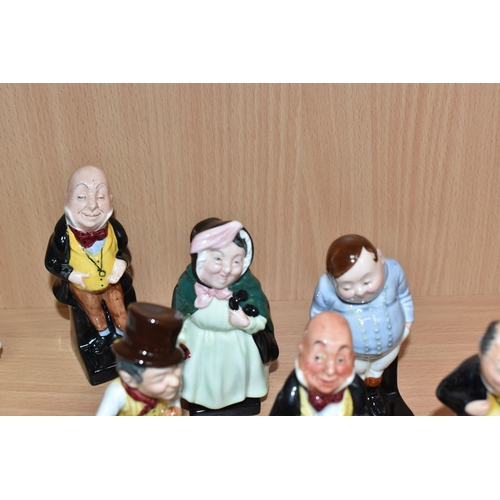 812 - TEN ROYAL DOULTON 'CHARLES DICKENS' FIGURES AND BUSTS, comprising figures of Charles Dickens, two x ... 