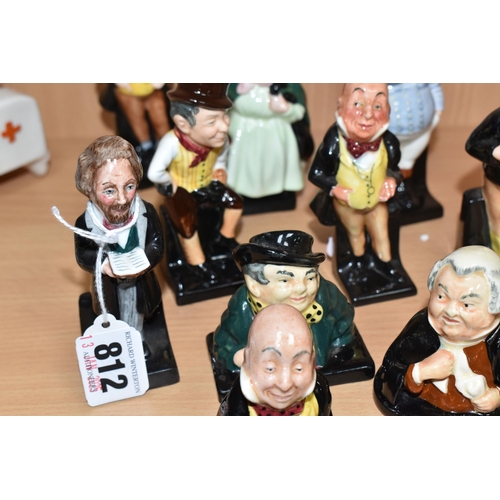 812 - TEN ROYAL DOULTON 'CHARLES DICKENS' FIGURES AND BUSTS, comprising figures of Charles Dickens, two x ... 